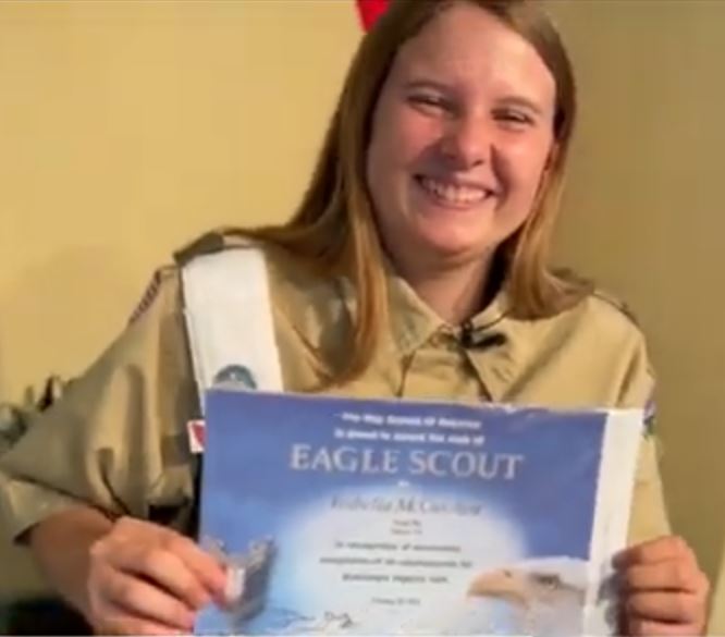 Female Eagle Scout Inspires Both Scouts and City Leaders